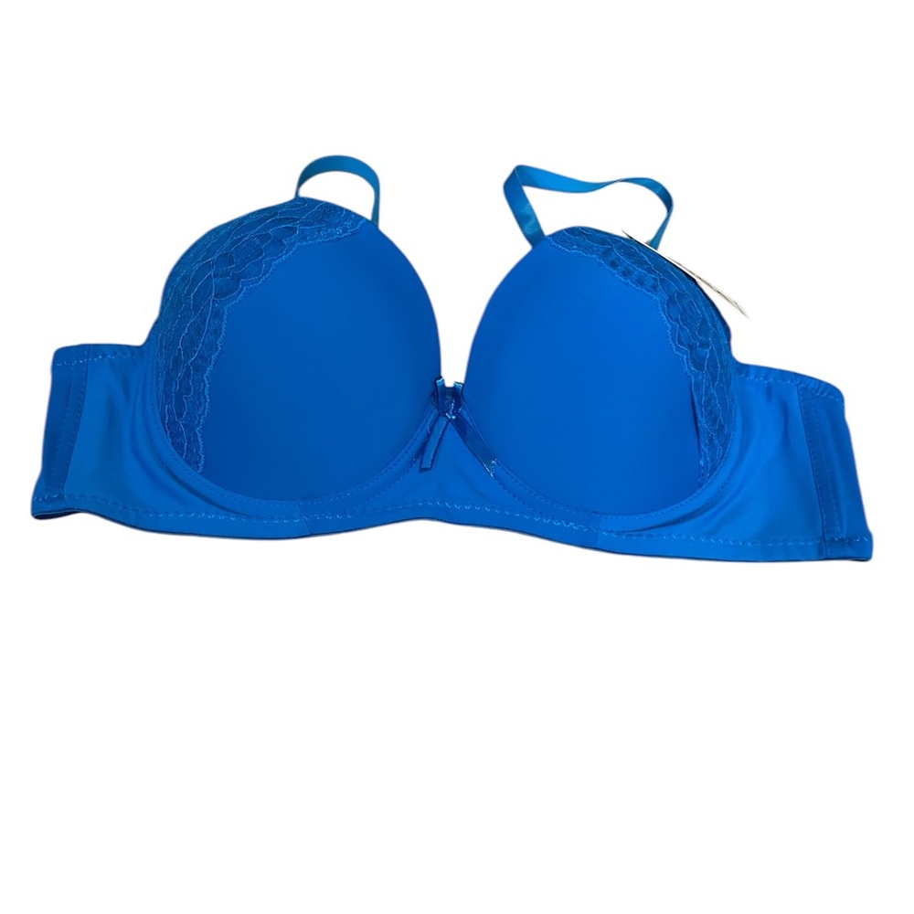 Konga Blue Lace Trim Bra 40c